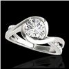 Image 1 : 1.15 ctw H-SI/I Diamond Solitaire Ring 10K White Gold - REF-182M7F - SKU:34835
