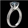 Image 3 : 2.50 ctw Intense Blue Diamond Ring 10K White Gold - REF-555A2V - SKU:33045