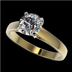 1.50 ctw H-SI/I Diamond Ring 10K Yellow Gold - REF-339R2K - SKU:33021
