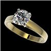 Image 1 : 1.50 ctw H-SI/I Diamond Ring 10K Yellow Gold - REF-339R2K - SKU:33021