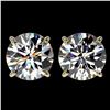 Image 1 : 4.04 ctw H-I Diamond Stud Earrings 10K Yellow Gold - REF-1237V5Y - SKU:36710
