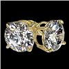 Image 3 : 4.04 ctw H-I Diamond Stud Earrings 10K Yellow Gold - REF-1237V5Y - SKU:36710