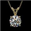 Image 1 : 1.03 ctw H-SI/I Diamond Necklace 10K Yellow Gold - REF-180A2V - SKU:36758