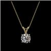 Image 3 : 1.03 ctw H-SI/I Diamond Necklace 10K Yellow Gold - REF-180A2V - SKU:36758