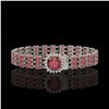 Image 1 : 28.56 ctw Tourmaline & Diamond Bracelet 14K White Gold - REF-414V2Y - SKU:45896