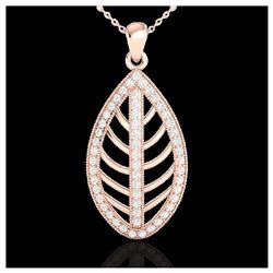 1 ctw VS/SI Diamond Necklace 14K Rose Gold - REF-84Y7X - SKU:21545