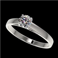 0.53 ctw H-SI/I Diamond Ring 10K White Gold - REF-54N2A - SKU:36461