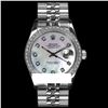 Image 2 : Rolex Men's Stainless Steel, QuickSet, Diamond Dial & Diamond Bezel - REF-557H6W