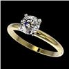 Image 1 : 1.01 ctw H-SI/I Diamond Ring 10K Yellow Gold - REF-178W5H - SKU:36397