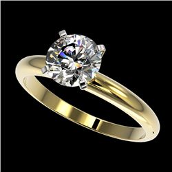 1.50 ctw H-SI/I Diamond Ring 10K Yellow Gold - REF-330X2R - SKU:32924