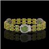 Image 2 : 18.93 ctw Tourmaline & Diamond Bracelet 14K Yellow Gold - REF-314Y7X - SKU:44761