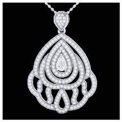 2 ctw VS/SI Diamond Necklace 18K White Gold - REF-345H5M - SKU:21264