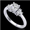 Image 1 : 1 ctw VS/SI Diamond Solitaire Ring 18K White Gold - REF-227N3A - SKU:36935