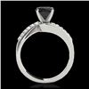 Image 2 : 1.40 ctw VS Black Diamond Bypass Solitaire Ring 10K White Gold - REF-40M6F - SKU:35075