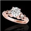 Image 1 : 1.15 ctw H-SI/I Diamond Solitaire Ring 10K Rose Gold - REF-190K9W - SKU:34811