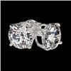 Image 3 : 1.91 ctw H-SI/I Diamond Stud Earrings 10K White Gold - REF-367M5F - SKU:36622