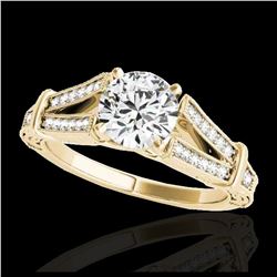 1.25 ctw H-SI/I Diamond Solitaire Ring 10K Yellow Gold - REF-160X9R - SKU:34659