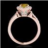 Image 2 : 1.50 ctw SI/I Fancy Intense Yellow Diamond Ring 10K Rose Gold - REF-135X2R - SKU:34237