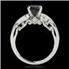 Image 2 : 1.50 ctw VS Black Diamond Solitaire Ring 10K White Gold - REF-44N6A - SKU:34804