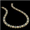 Image 2 : 31.18 ctw Blue & Diamond Necklace 18K Yellow Gold - REF-2904N4A - SKU:42589