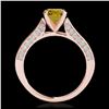 Image 2 : 1.60 ctw SI/I Fancy Intense Yellow Diamond Ring 10K Rose Gold - REF-197H7M - SKU:34924