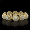 Image 2 : 40.37 ctw Opal & Diamond Bracelet 14K Yellow Gold - REF-1402Y4X - SKU:43729