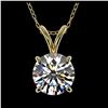 Image 1 : 1.26 ctw H-SI/I Diamond Necklace 10K Yellow Gold - REF-270F2N - SKU:36775