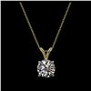 Image 3 : 1.26 ctw H-SI/I Diamond Necklace 10K Yellow Gold - REF-270F2N - SKU:36775