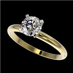 1.06 ctw H-SI/I Diamond Ring 10K Yellow Gold - REF-202R5K - SKU:36406
