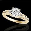 Image 1 : 1.20 ctw H-SI/I Diamond Solitaire Ring 10K Yellow Gold - REF-188V2Y - SKU:35252