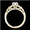 Image 2 : 1.20 ctw H-SI/I Diamond Solitaire Ring 10K Yellow Gold - REF-188V2Y - SKU:35252