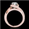 Image 2 : 1.15 ctw H-SI/I Diamond Solitaire Ring 10K Rose Gold - REF-182K7W - SKU:34836