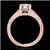 Image 2 : 1.20 ctw H-SI/I Diamond Solitaire Ring 10K Rose Gold - REF-188R2K - SKU:34748