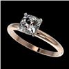 Image 1 : 1 ctw VS/SI Cushion Cut Diamond Ring 10K Rose Gold - REF-297Y2X - SKU:32901
