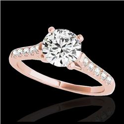 1.45 ctw H-SI/I Diamond Solitaire Ring 10K Rose Gold - REF-245F5N - SKU:34980