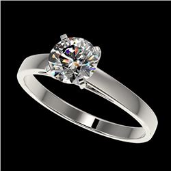 1.07 ctw H-SI/I Diamond Ring 10K White Gold - REF-199K5W - SKU:36510