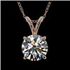 Image 1 : 1.04 ctw H-SI/I Diamond Necklace 10K Rose Gold - REF-180Y2X - SKU:36751