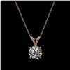 Image 3 : 1.04 ctw H-SI/I Diamond Necklace 10K Rose Gold - REF-180Y2X - SKU:36751