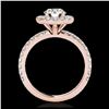 Image 2 : 1.75 ctw H-SI/I Diamond Solitaire Halo Ring 10K Rose Gold - REF-135Y2X - SKU:33437