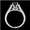 Image 2 : 1.46 ctw VS Black Diamond Solitaire Ring 10K White Gold - REF-47X3R - SKU:34964