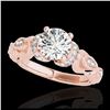 Image 1 : 1.20 ctw H-SI/I Diamond Solitaire Ring 10K Rose Gold - REF-121A4V - SKU:34676