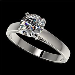 1.55 ctw H-SI/I Diamond Ring 10K White Gold - REF-339V2Y - SKU:36545