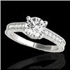 Image 1 : 1.45 ctw H-SI/I Diamond Solitaire Ring 10K White Gold - REF-245V5Y - SKU:34756