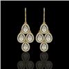 Image 1 : 5.22 ctw Pear Diamond Earrings 18K Yellow Gold - REF-727Y2X - SKU:42775