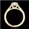 Image 2 : 1.50 ctw H-SI/I Diamond Solitaire Ring 10K Yellow Gold - REF-327V3Y - SKU:35536