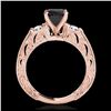 Image 2 : 1.63 ctw VS Black Diamond Solitaire Ring 10K Rose Gold - REF-56N3A - SKU:34652