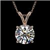 Image 1 : 1.25 ctw H-SI/I Diamond Necklace 10K Rose Gold - REF-270M2F - SKU:33202