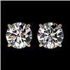 Image 1 : 2.07 ctw H-SI/I Diamond Stud Earrings 10K Yellow Gold - REF-367W5H - SKU:36639