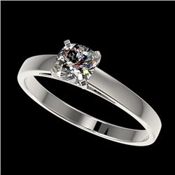 0.50 ctw VS/SI Cushion Cut Diamond Ring 10K White Gold - REF-73W5H - SKU:32968