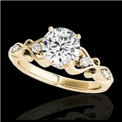 1.15 ctw H-SI/I Diamond Solitaire Ring 10K Yellow Gold - REF-190M9F - SKU:34812